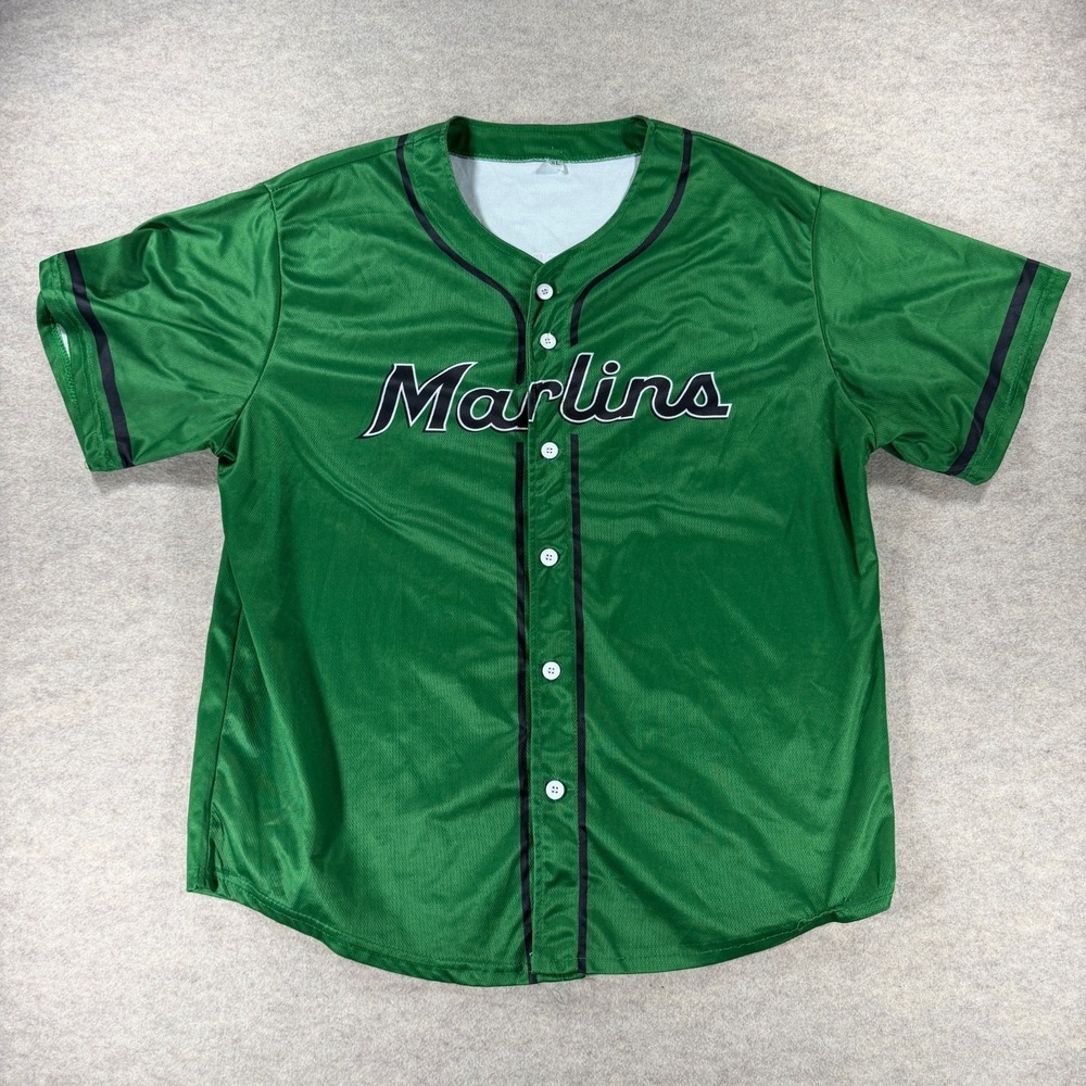 Miami Marlins Flanigan's Fest Jersey Mens Size XL Green MLB SGA Baseball